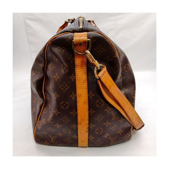 LOUIS VUITTON KEEPALL 60 BANDOULIERE TRAVEL BAG MONOGRAM - Picture 4 of 12